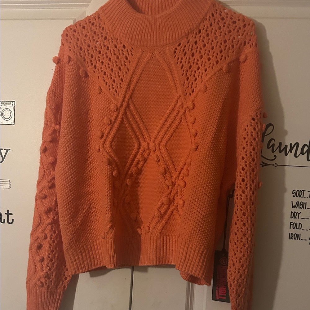 Vibrant Orange Sweater
